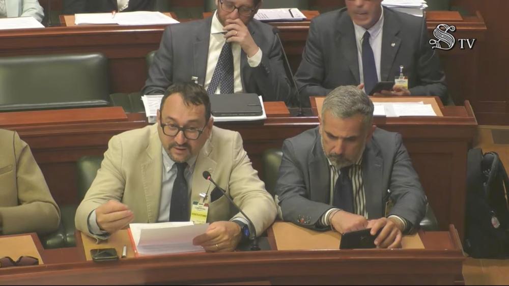 Da sinistra il segretario Nursind Andrea Bottega e Stefano Barone, membro della direzione nazionale